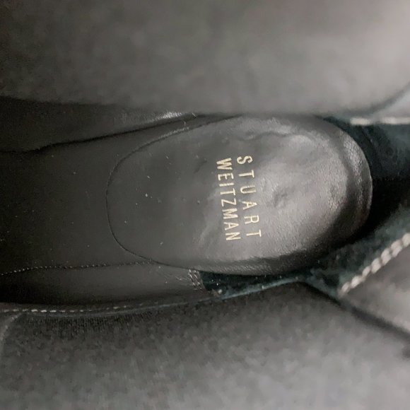Stuart Weitzman Black Wedge Booties - Nusocks - Picture 14 of 14